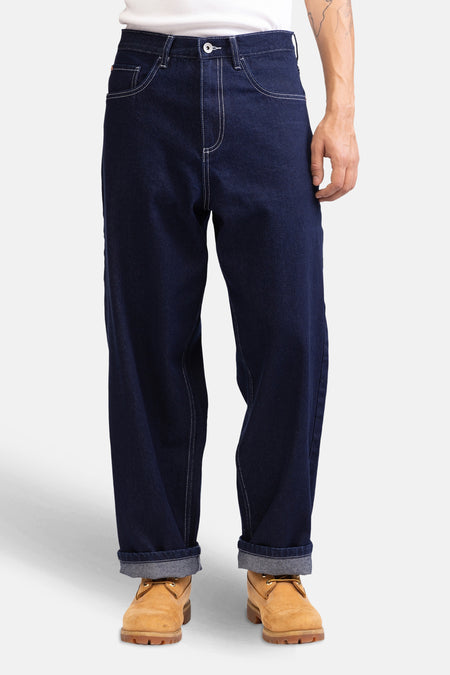 Jeans wide dark blue denim - REDEFINED REBEL