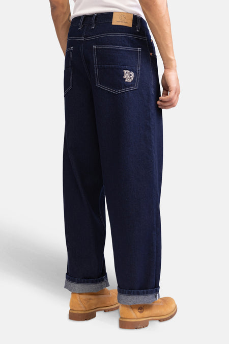 Jeans wide dark blue denim - REDEFINED REBEL
