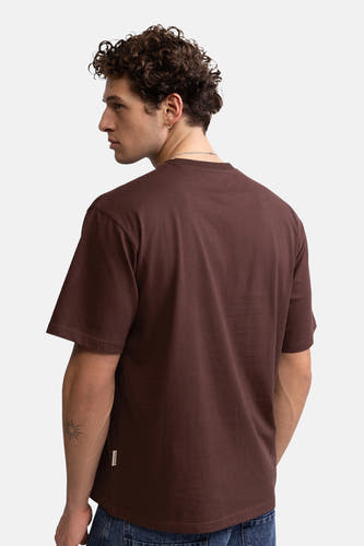 T-shirt met korte mouwen - bruin