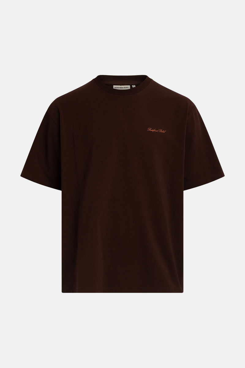 T-shirt met korte mouwen - bruin