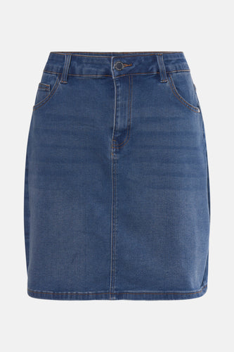 Jupe courte - mid blue denim