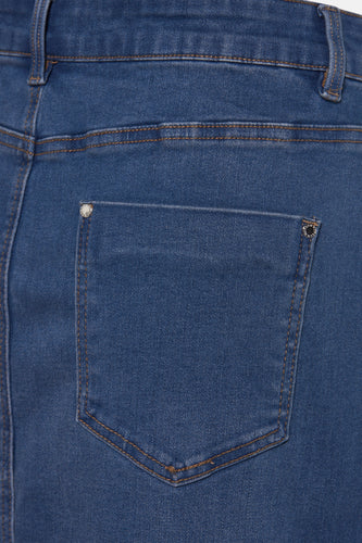 Korte rok - mid blue denim - Morgan De Toi