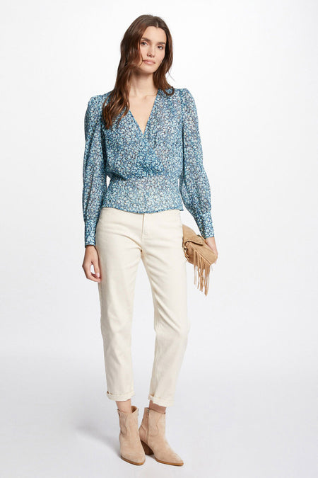 Blouse - bleu