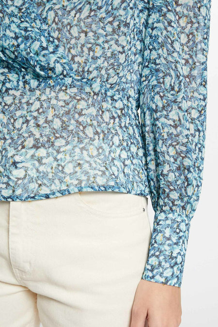Blouse - bleu
