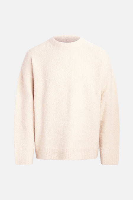 Pull met ronde hals - ecru