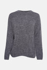 Pull met ronde hals - grijs