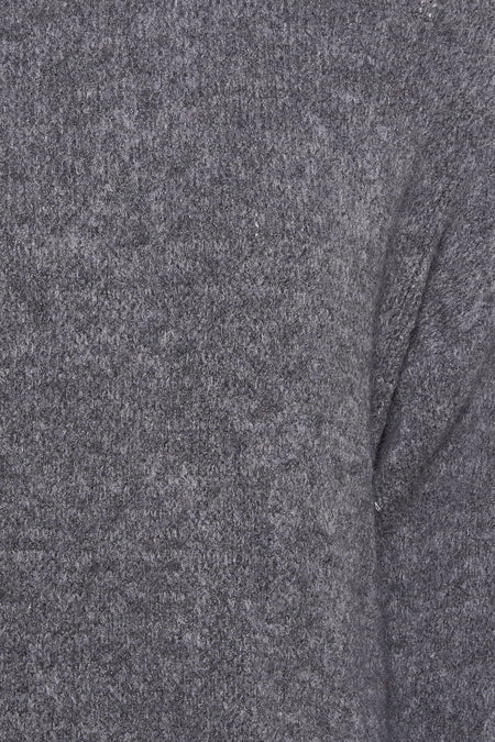 Pull à col rond - gris