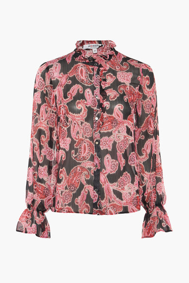 Chemise à manches longues - rouge