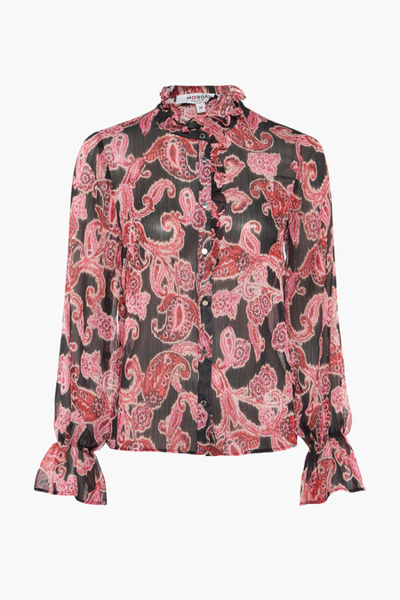 Chemise à manches longues - rouge