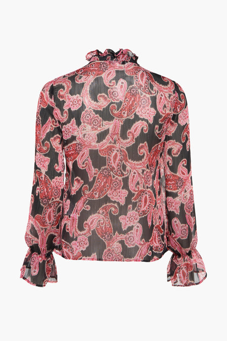 Chemise à manches longues - rouge