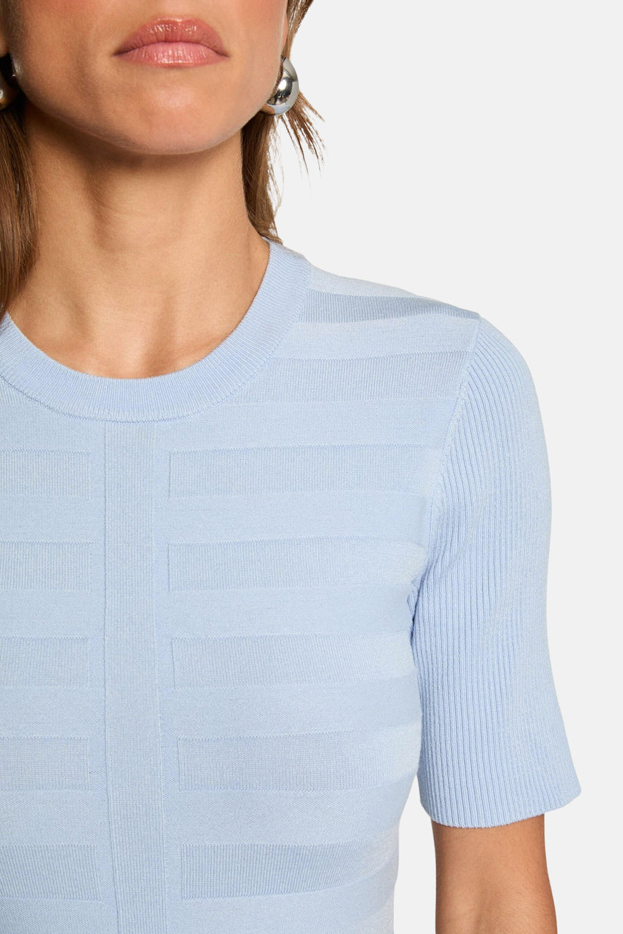 Pull met ronde hals - blauw - Morgan De Toi