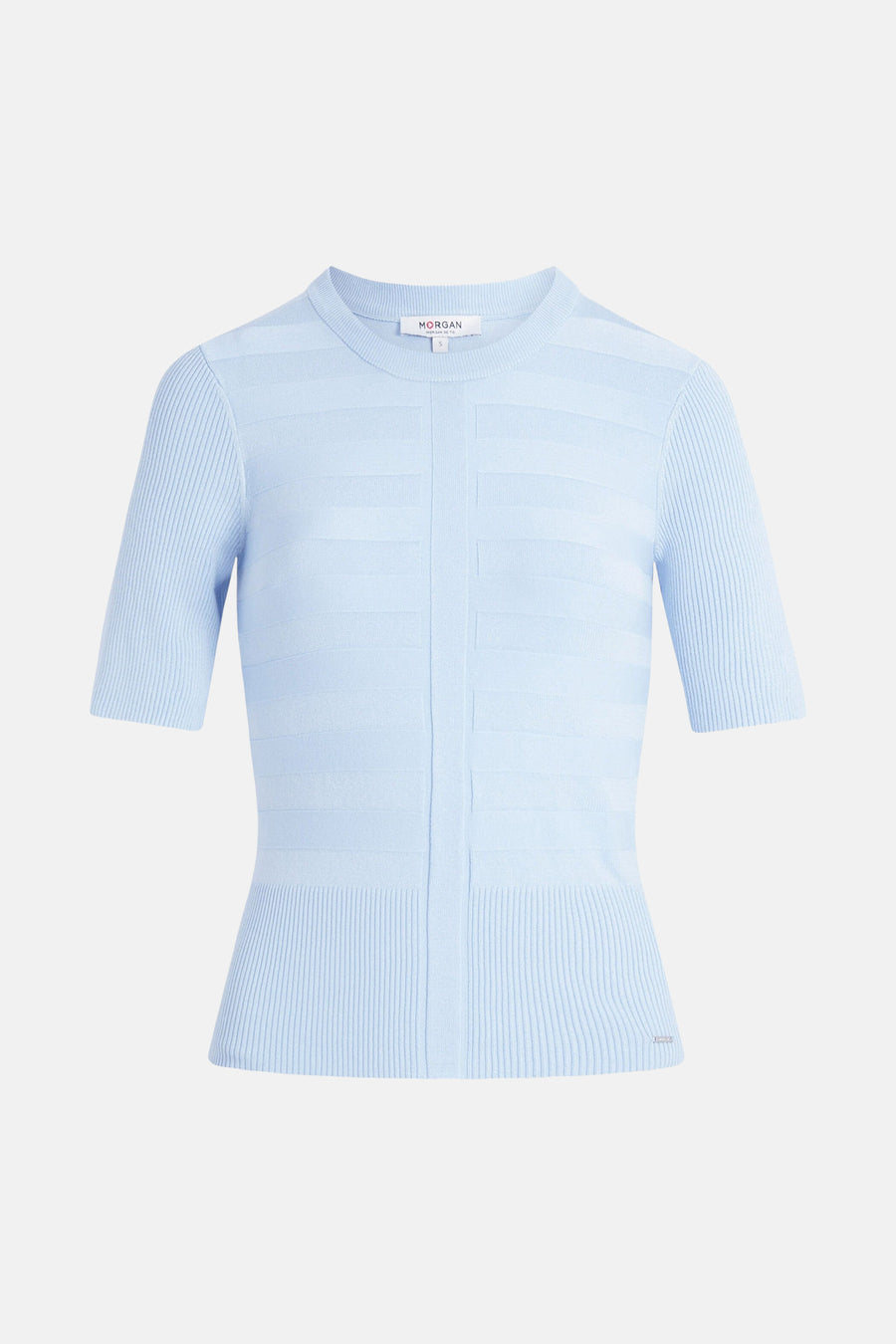 Pull met ronde hals - blauw - Morgan De Toi