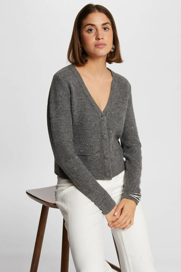 Cardigan Gris - Morgan De Toi