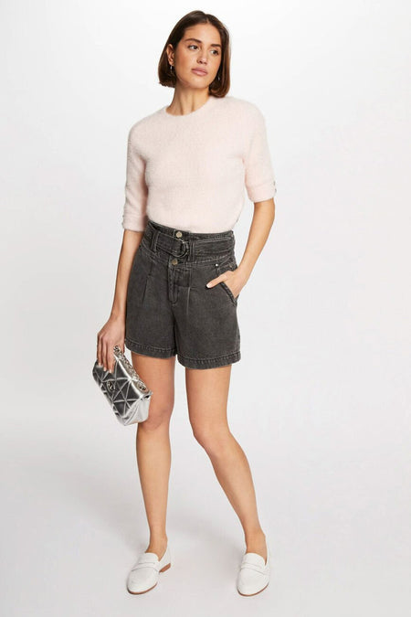 Pull met ronde hals - roze