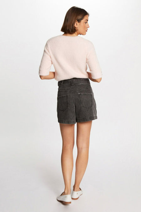 Pull met ronde hals - roze