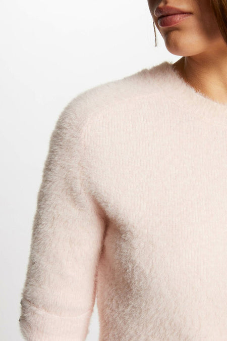 Pull met ronde hals - roze