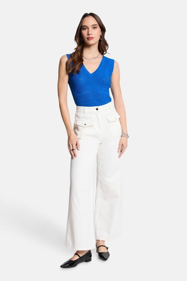 Top (zonder mouwen) Blauw - Morgan De Toi