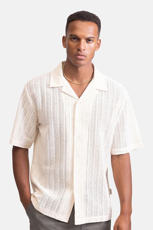 Chemise (manches courtes) Écru - REDEFINED REBEL