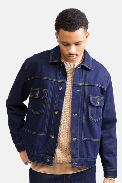 Jeansjas Dark blue denim - REDEFINED REBEL