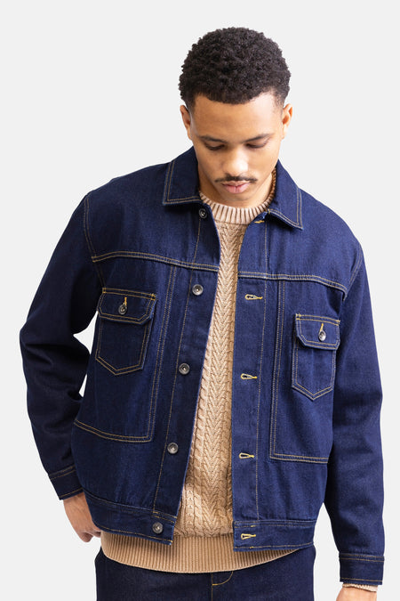 Jeansjas Dark blue denim - REDEFINED REBEL