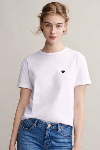 T-shirt blanc OPUSUS man courtestes et et petite petite petite petitelic no