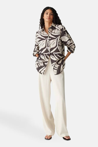 Hemd met lange mouwen - bruin - OPUS