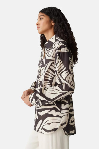 Hemd met lange mouwen - bruin - OPUS