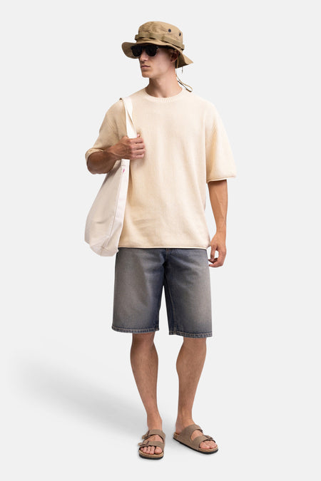 Short - mid blue denim