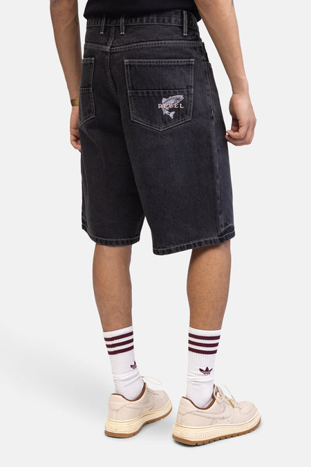 Short - dark grey denim