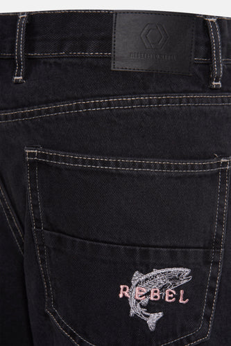 Short - dark grey denim