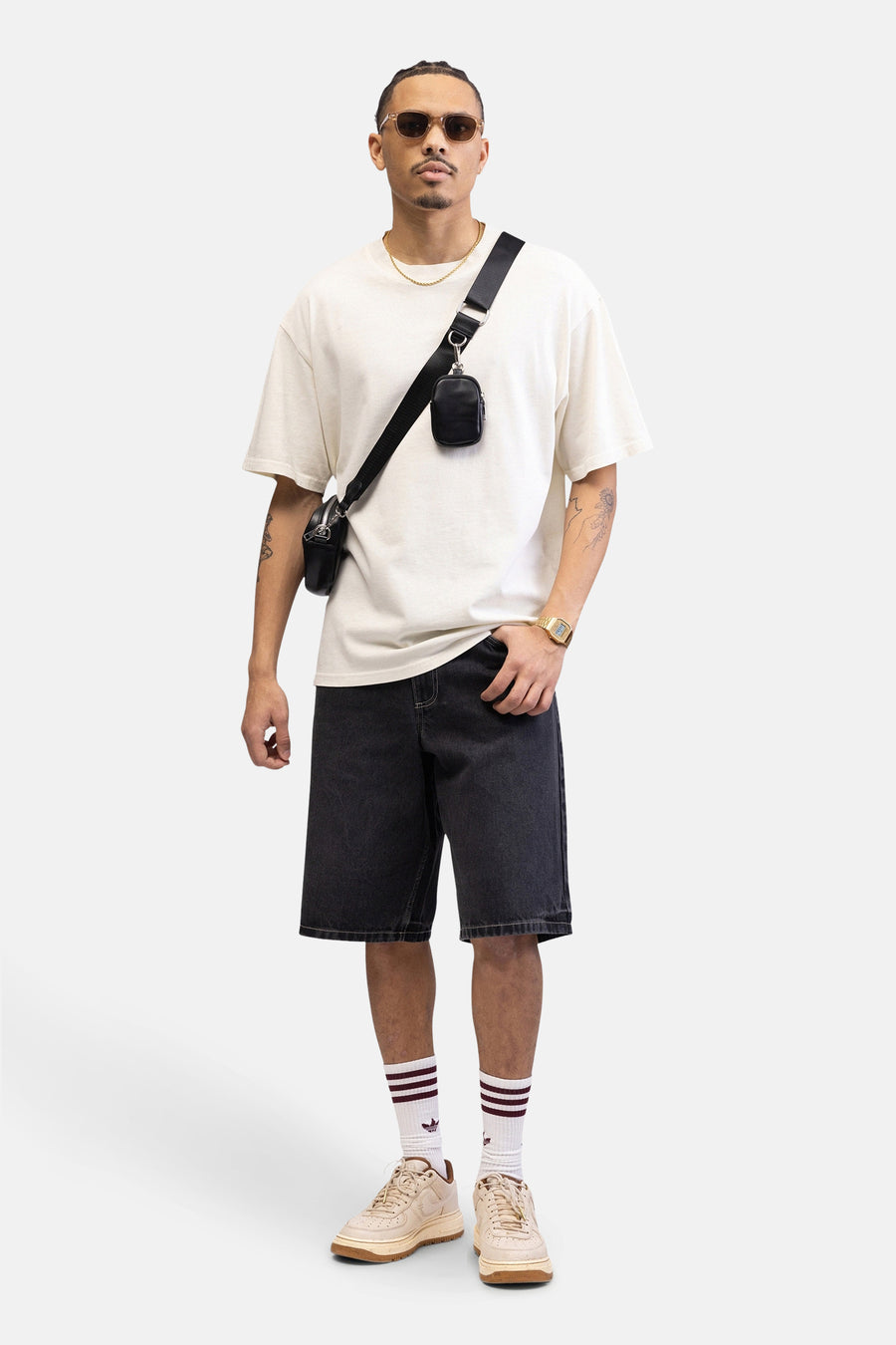 Short - dark grey denim