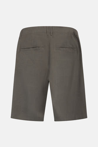 Grijze short van REDEFINED REBEL, gezien van achteren, met twee achterzakken.
