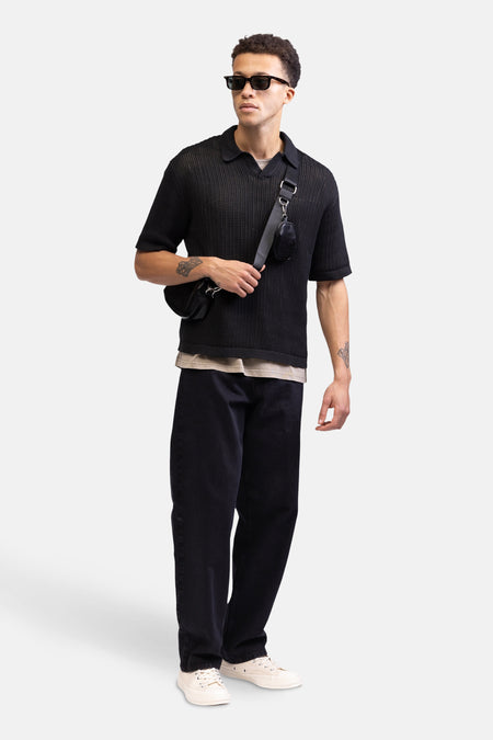 Jeans wide black denim - REDEFINED REBEL