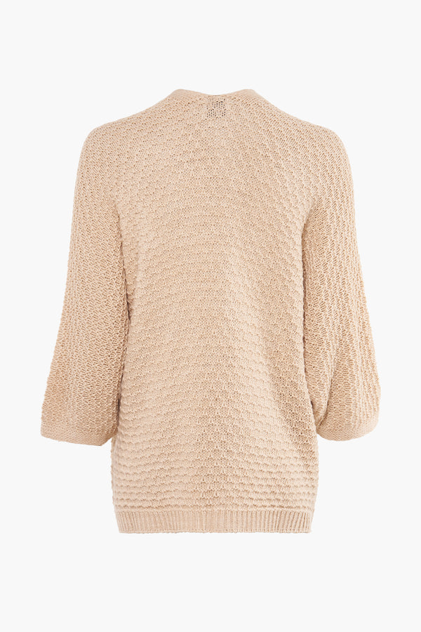 Cardigan Beige - Terra di Siena