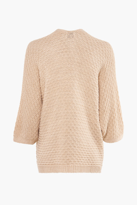 Cardigan Beige - Terra di Siena