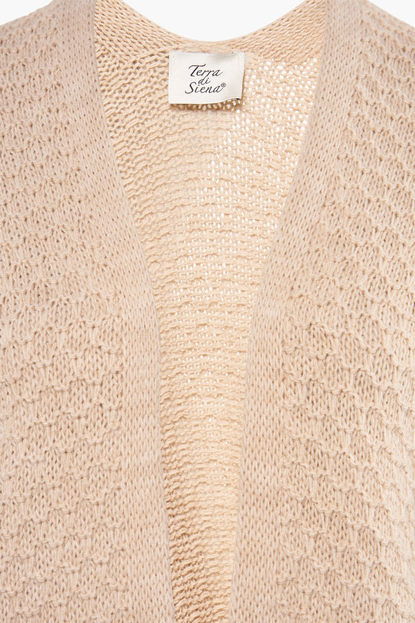 Cardigan Beige - Terra di Siena