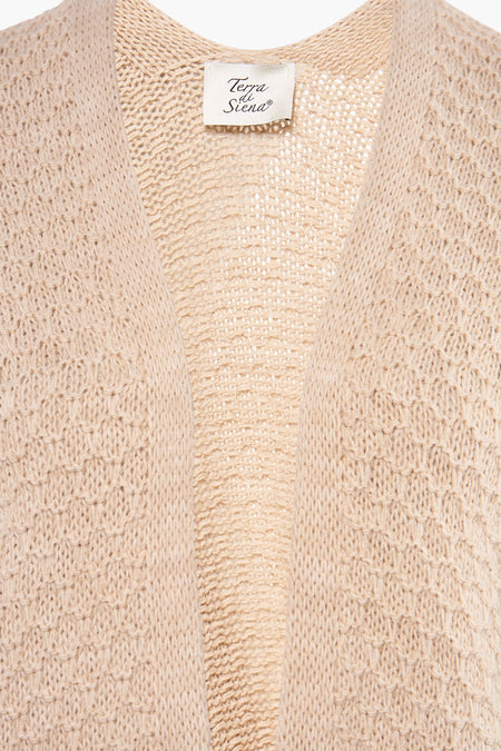 Cardigan Beige - Terra di Siena
