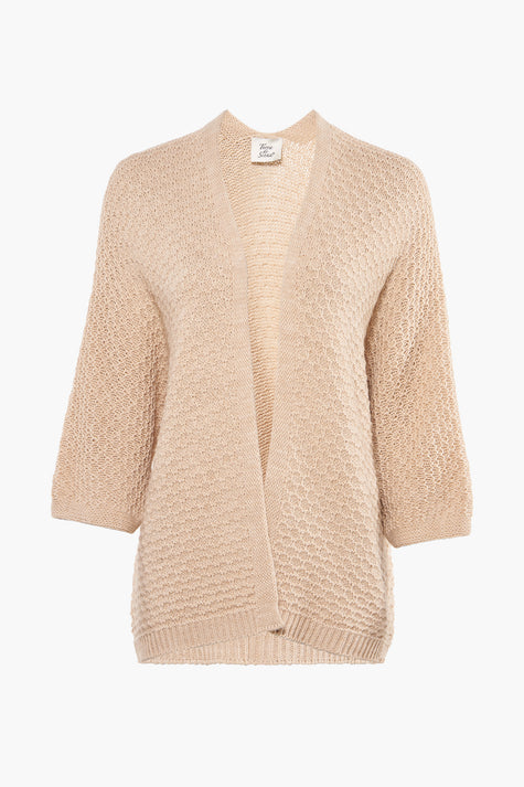 Cardigan Beige - Terra di Siena