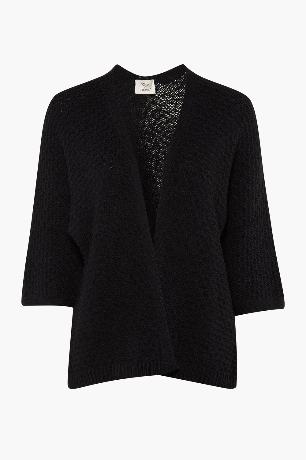 Cardigan Zwart - Terra di Siena