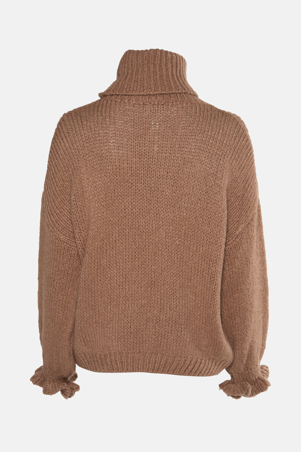 Trui met ronde hals Beige - Terra di Siena