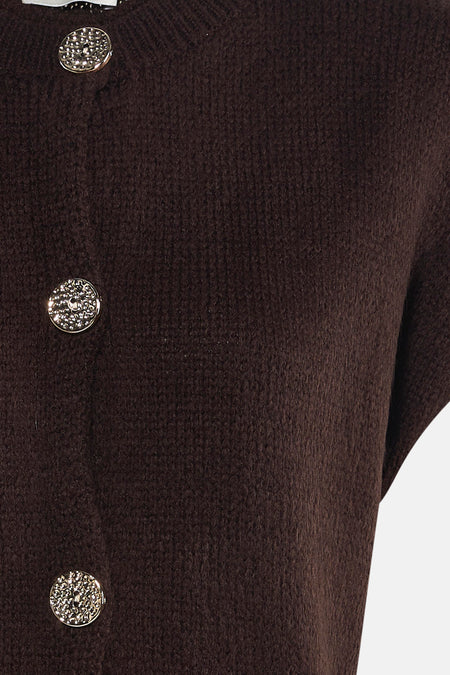 Cardigan brun - Terra di Siena