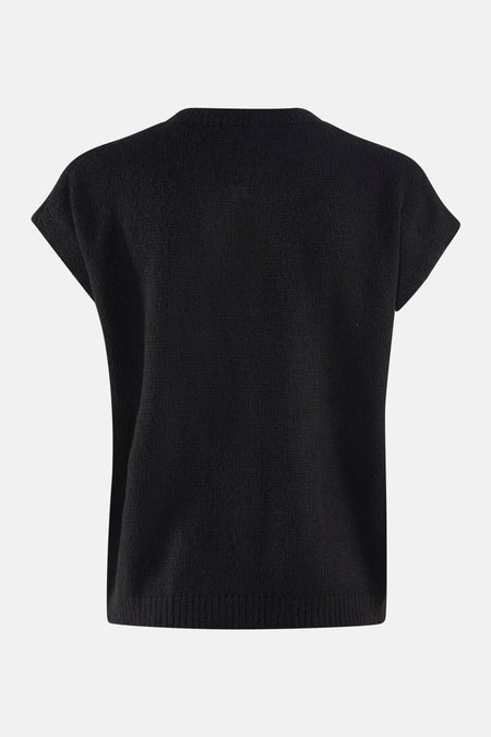 Cardigan noir - Terra di Siena