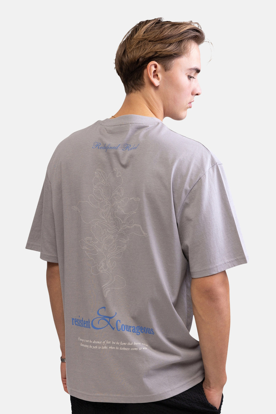 T-shirt met korte mouwen - grijs