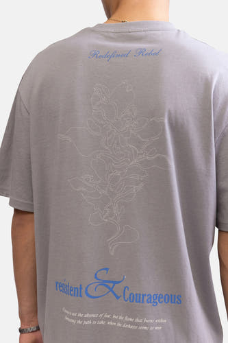 T-shirt met korte mouwen - grijs