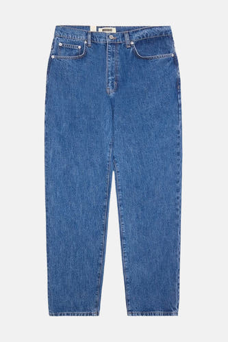 Wijde jeans van blauw denim van WOODBIRD