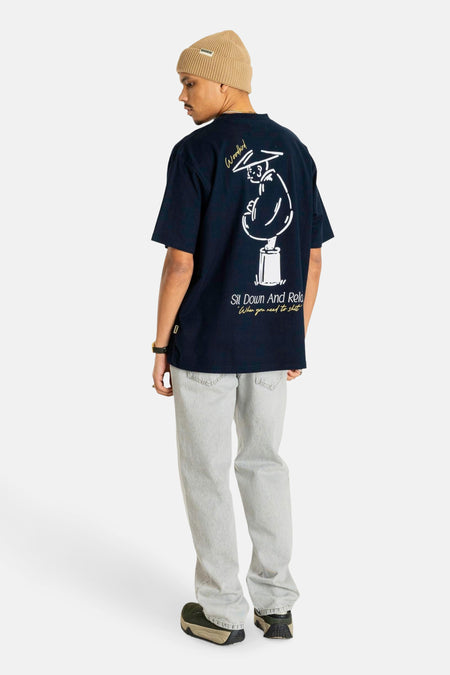 T-shirt à manches courtes - Bleu foncé