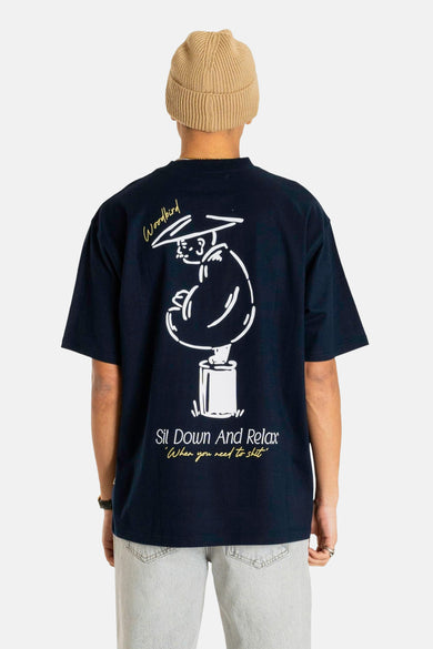 T-shirt (korte mouwen) Blauw - WOODBIRD