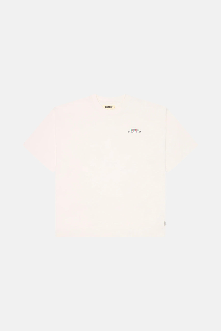 T-shirt met korte mouwen - ecru - WOODBIRD