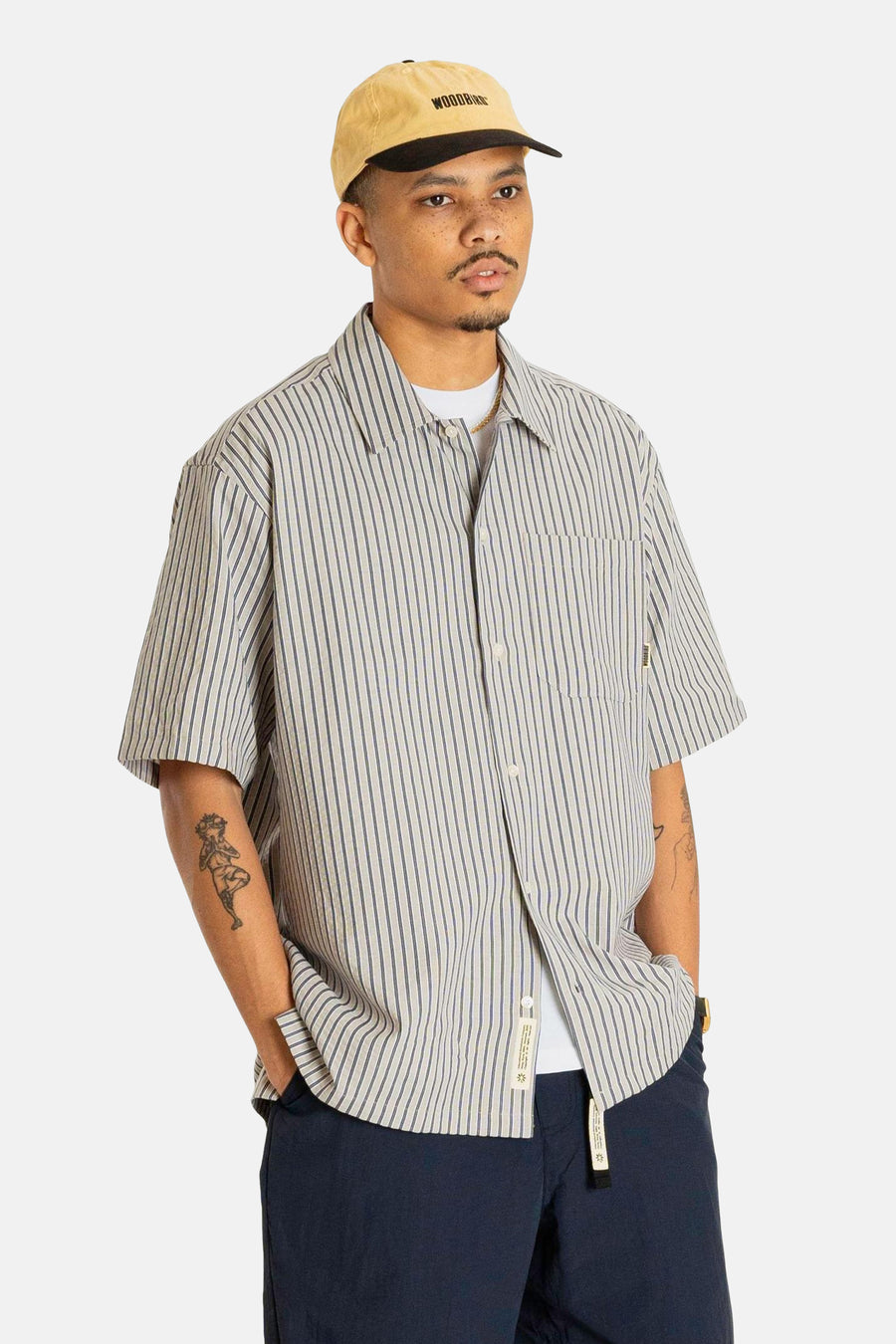 Chemise à manches courtes - gris - WOODBIRD