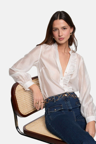 Chemise à manches longues - blanc